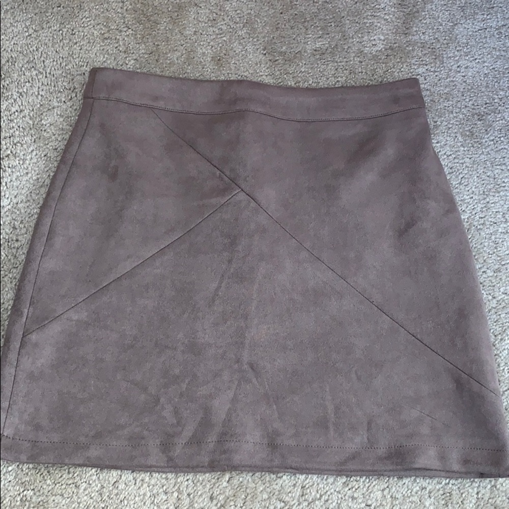 Taupe Mini Skirt